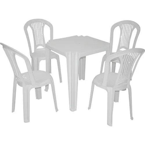Cadeiras e Mesas Plásticas Cadeiras com braço, sem braço, mesas quadradas