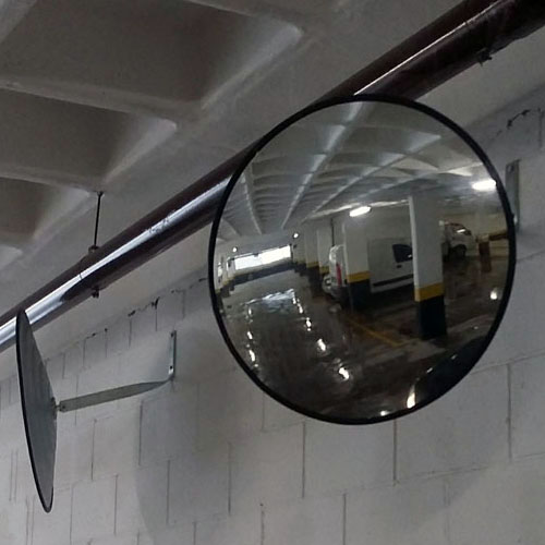 Espelho convexo para garagem, temos nos tamanhos de 30, 40, 50, 60 e 80cm de diâmetro