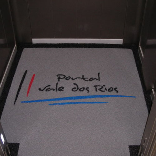 Tapete de vinil para elevador, liso com barra ou personalizado, todas as cores.